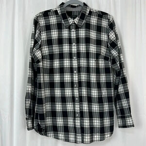Talbots Women’s Large Button Up‎ Long Sleeve Plaid Shirt